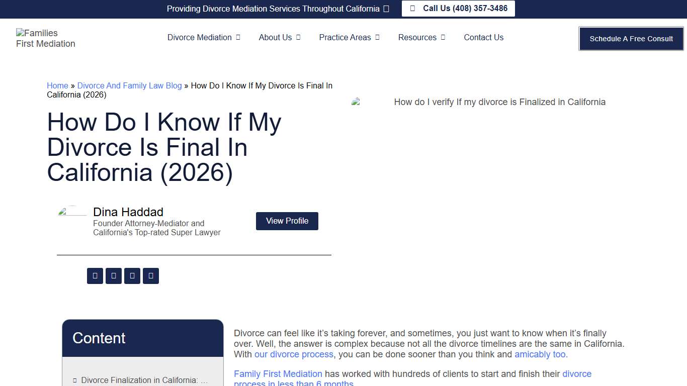 How Do I Know If My Divorce Is Final In California (2026) - Families First Mediation